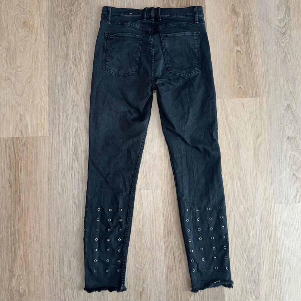 McGuire Newton Skinny Jeans with Grommets Faded Black - Size 28